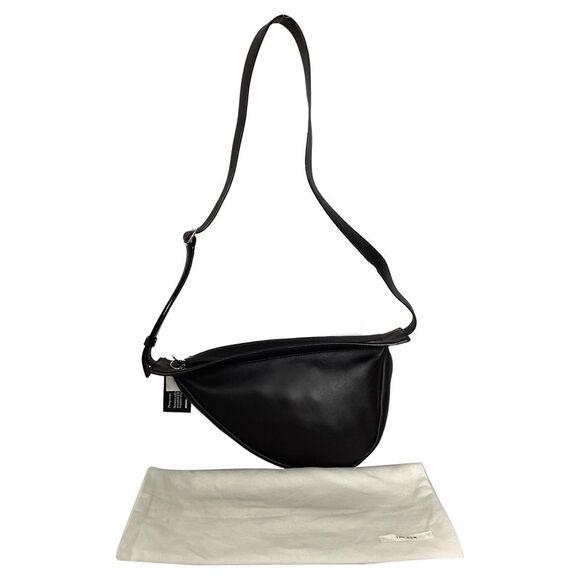 Pre Loved The Row Vintage Leather Shoulder Bag Women black Shoulder Bags - Picture 6 of 8